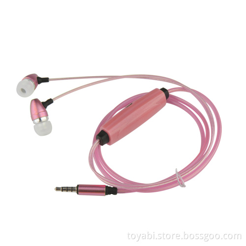 Free samples mobile accessaries of LED Flashing Light Glowing headphones